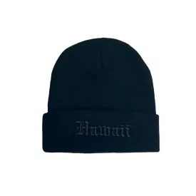 808ALLDAY Black Out Hawaii Beanie