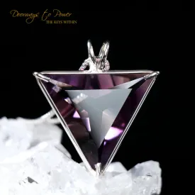 Amethyst Quartz Angelic Star Crystal Pendant