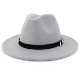 Classy Men Classic Light Grey Fedora