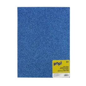 Glitter Foam Sheet Royal Blue, 9in x 12in