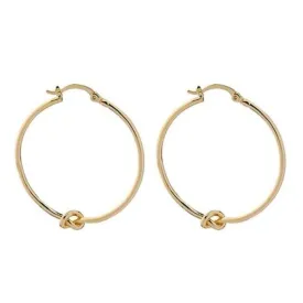 Knot Hoop Earrings