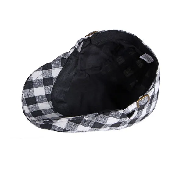 Korean Style Plaid Beret 韓版格紋貝雷帽 (KCHT2300)