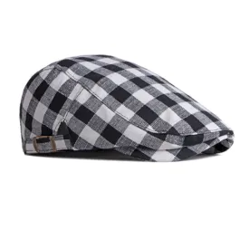 Korean Style Plaid Beret 韓版格紋貝雷帽 (KCHT2300)