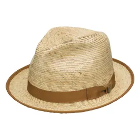 Mateo Palm Straw Fedora by Dobbs