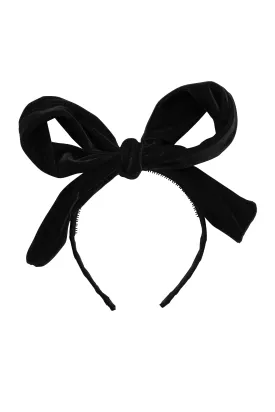 Party Bow - Black Velvet