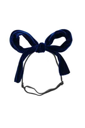 Party Bow Wrap - Cobalt Velvet