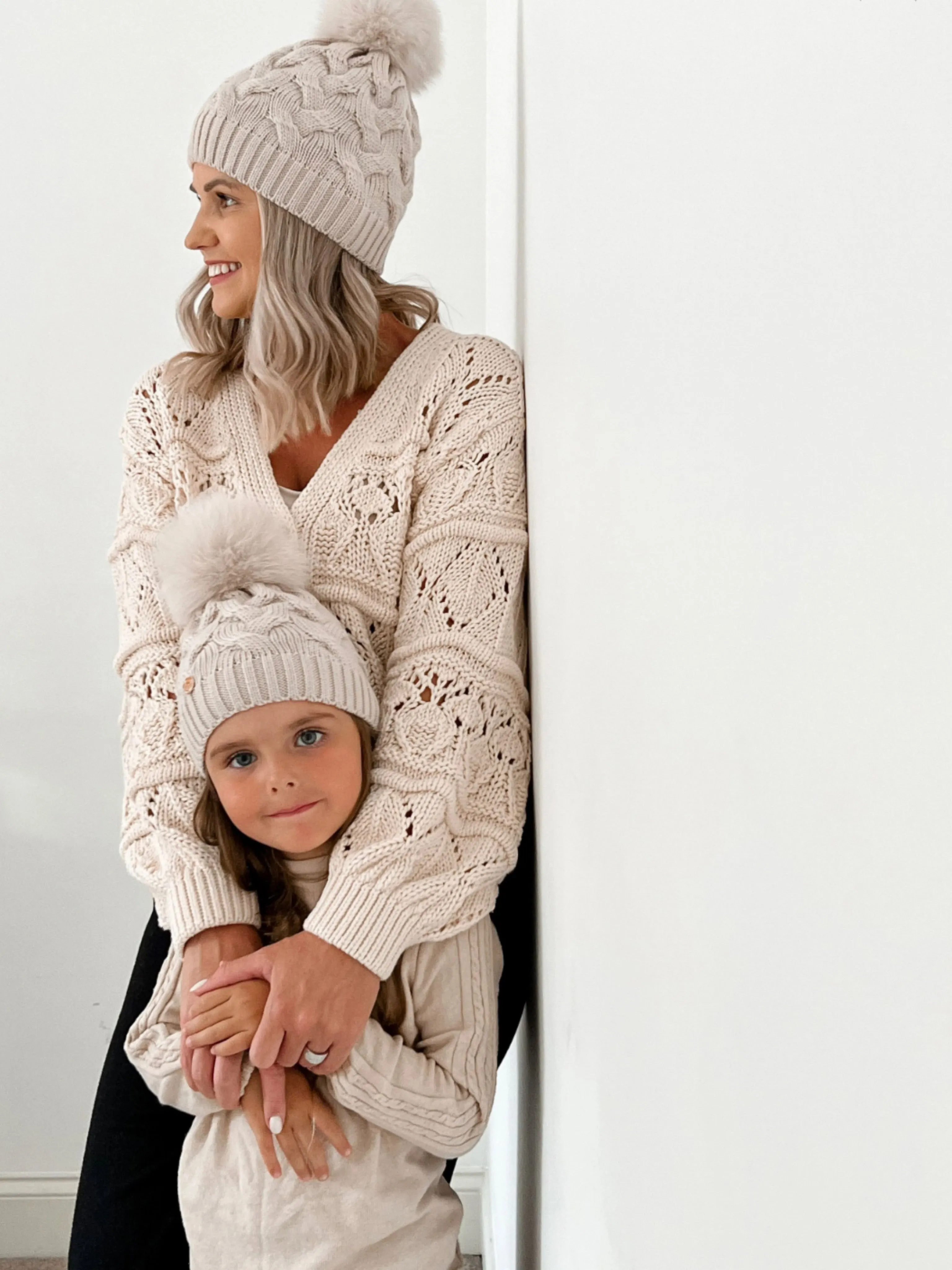 Petite Maison Kids Sandstone Merino Wool Beanie Hat