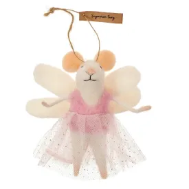 "Sugarplum Fairy" Felted Mouse Ornament