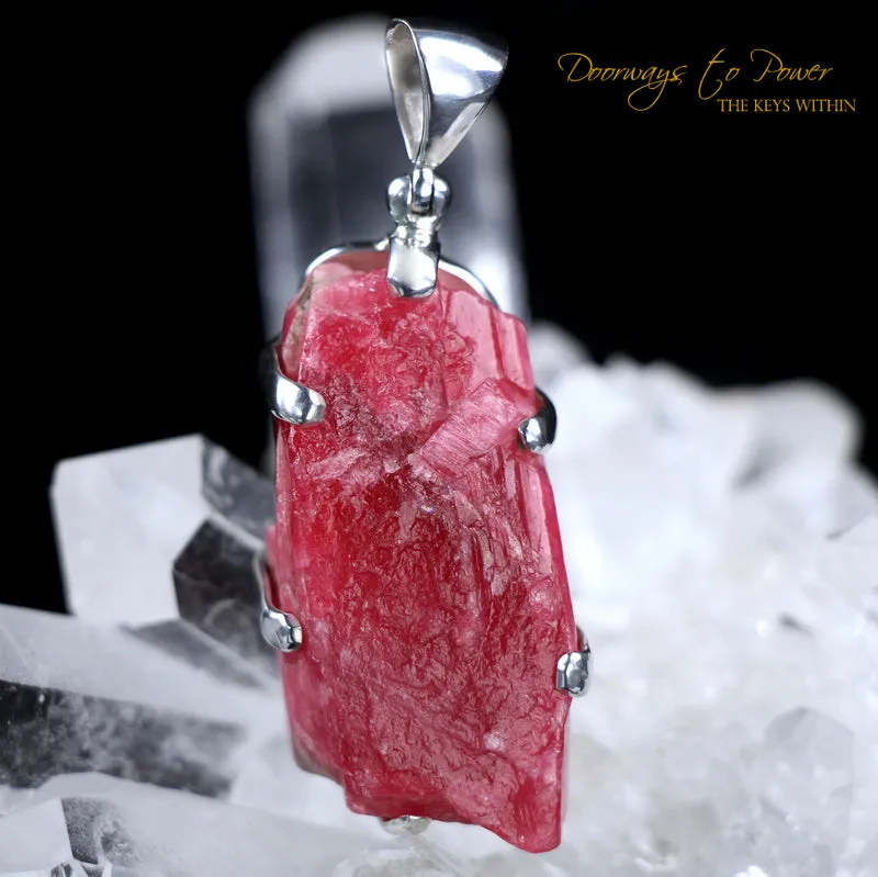 Rhodonite Crystal Pendant