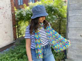 Yellow and Red Flower Scarf